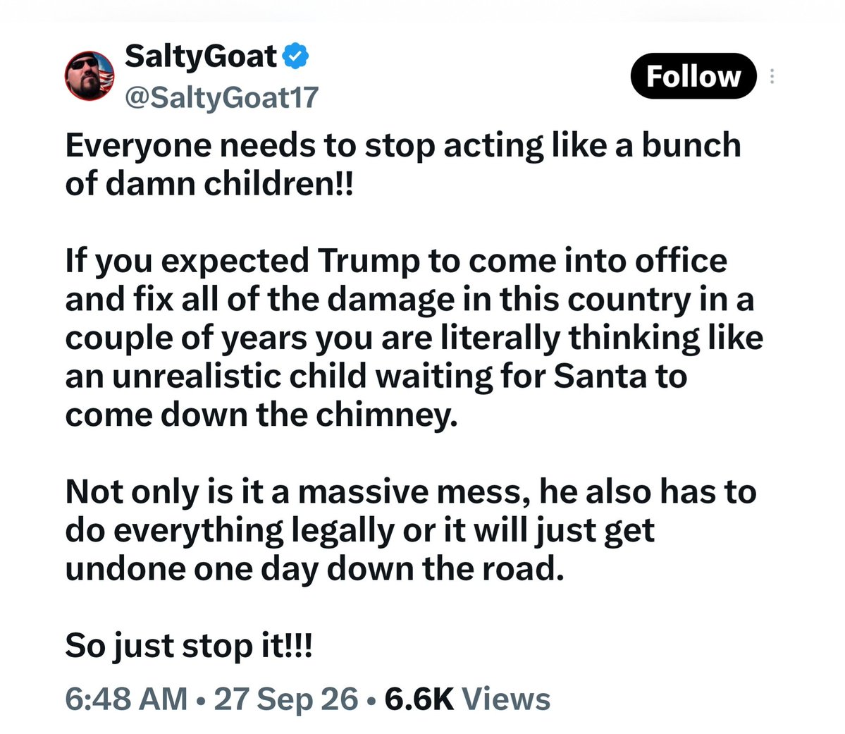 GenoVeno73's tweet photo. I know your bitch ass won't answer me bcos you're too much of a pussy to be shown just how fucking stupid you are, but tell me EXACTLY what has Trump fixed since taking office @SaltyGoat17

I'll wait on the off chance that you grow some balls to answer me back.

👇👇👇 https://t.co/KE3DbVZ5Ta