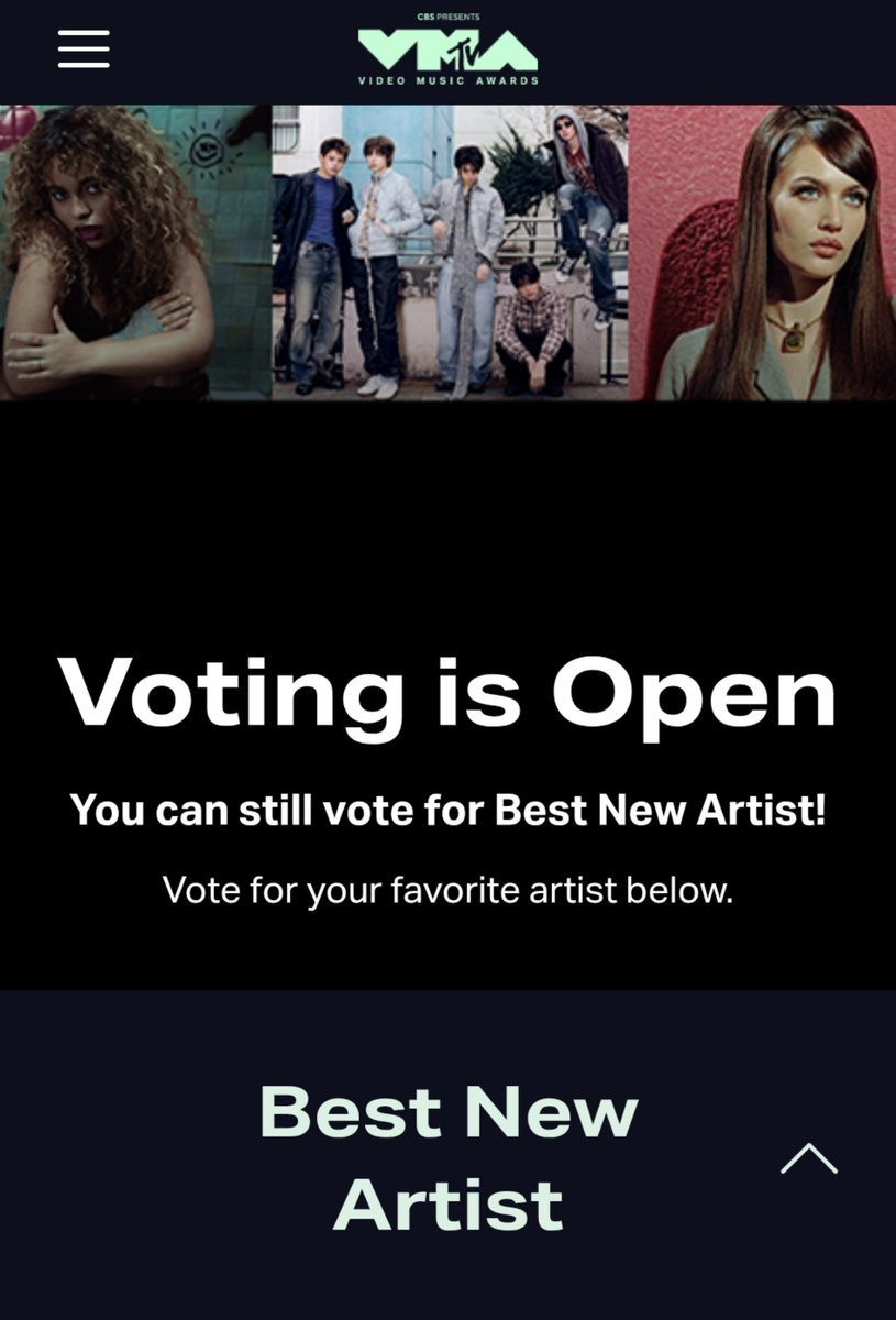 eomcoertis's tweet photo. EVERYONE 😭 THE VOTING SITE HAS NOW BEEN UPDATED AND CORTIS IS NOW IN TOP 3 FOR BEST NEW ARTISTS 😭😭

VOTING HAS BEEN CHANGED, THERES NO 10x/20x.. YOU HAVE TO GO TO SITE AND CLICK VOTE NOW! 

🔗: https://t.co/X5LFfztFT1

* Best New Artist voting will remain open into the live show.* 

#CORTIS #코르티스