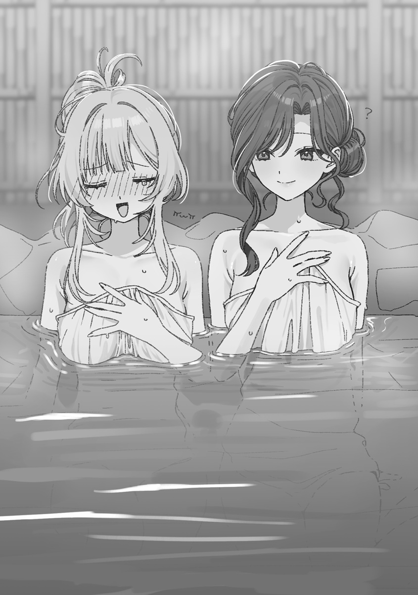kadokawasneaker's tweet photo. 「隣、いい?」
「え、あ、う、うん」

きょとん、と首を傾げる雪村さんに、
私はしどろもどろになって頷く。
雪村さんは静かに湯船に入り、
私の隣に腰を下ろした。

……近い。
湯気越しに見る横顔は、
やっぱり信じられないほど綺麗だ。
#幼チュン https://t.co/TXswEOvAis
