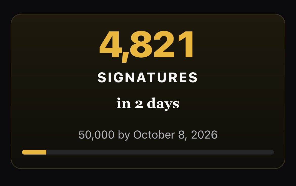 MikeArnoldTruth's tweet photo. I’m told that media will start reporting on a petition once it reaches 5000 signatures. And that’s when it can really take off. It’s been 2 days and we’re almost there!

https://t.co/MHk5HKeHjk

If you haven’t signed and shared it yet, please do. 

Here’s what we’re demanding:

- End election fraud 
- A new constitution
- A REFERENDUM for self- determination