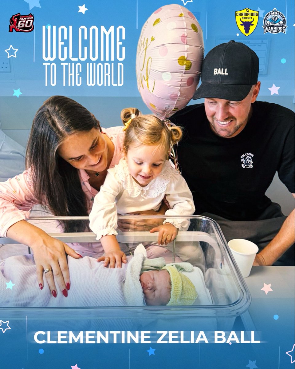 whiterock_w's tweet photo. A beautiful new chapter begins. 💙✨ Welcome to the world, 𝐂𝐥𝐞𝐦𝐞𝐧𝐭𝐢𝐧𝐞 𝐙𝐞𝐥𝐢𝐚 𝐁𝐚𝐥𝐥! 👶

Congratulations to the Ball family from the entire Warriors family. 🫶

#ReadyForBattle #SuperWarriors #CanadaSuper60 https://t.co/pNMyQNXG98