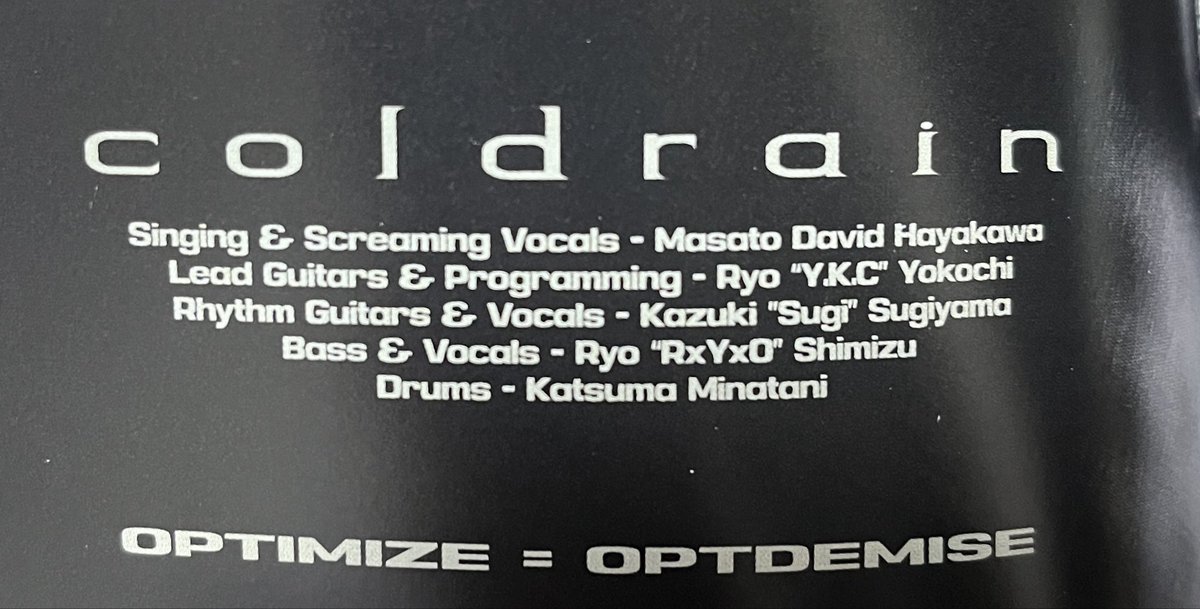 nagi____ma's tweet photo. おすぎってKazuya Sugiyamaじゃなかったっけ?? #coldrain #OPOP https://t.co/94Z3JeC8Uc