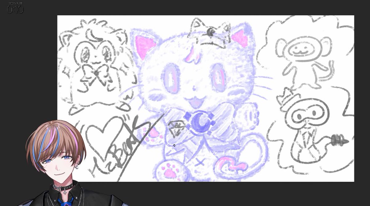 rizzumu_7's tweet photo. 💎's drawings of the btb mascots i'm cryigng it's so good https://t.co/jPrnYGwtyo