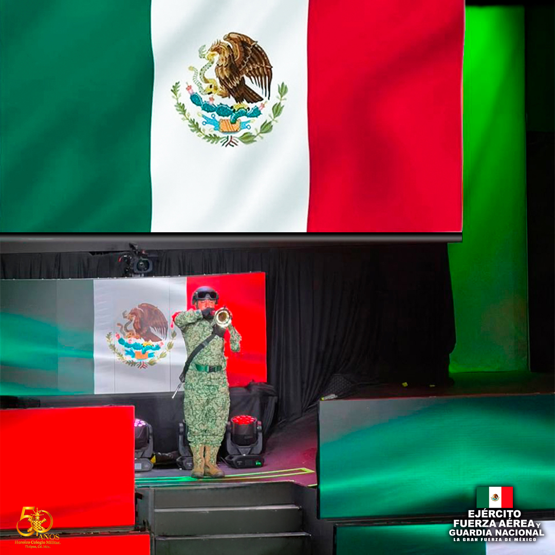 Defensamx1's tweet photo. Foto del día.

Nuestro Himno Nacional es un poema lírico, donde se enaltece la lucha por resguardar la soberanía e independencia nacional, haciendo alusión a las batallas libradas por los mexicanos en contra de las amenazas extranjeras.

Es la esperanza, valor y unión del pueblo mexicano cuando de defender la patria se trata. Actualmente este símbolo patrio se encuentra regulado por la “Ley sobre el Escudo, la Bandera y el Himno Nacionales”.

#EjércitoMexicano #FuerzaAéreaMx #GuardiaNacional