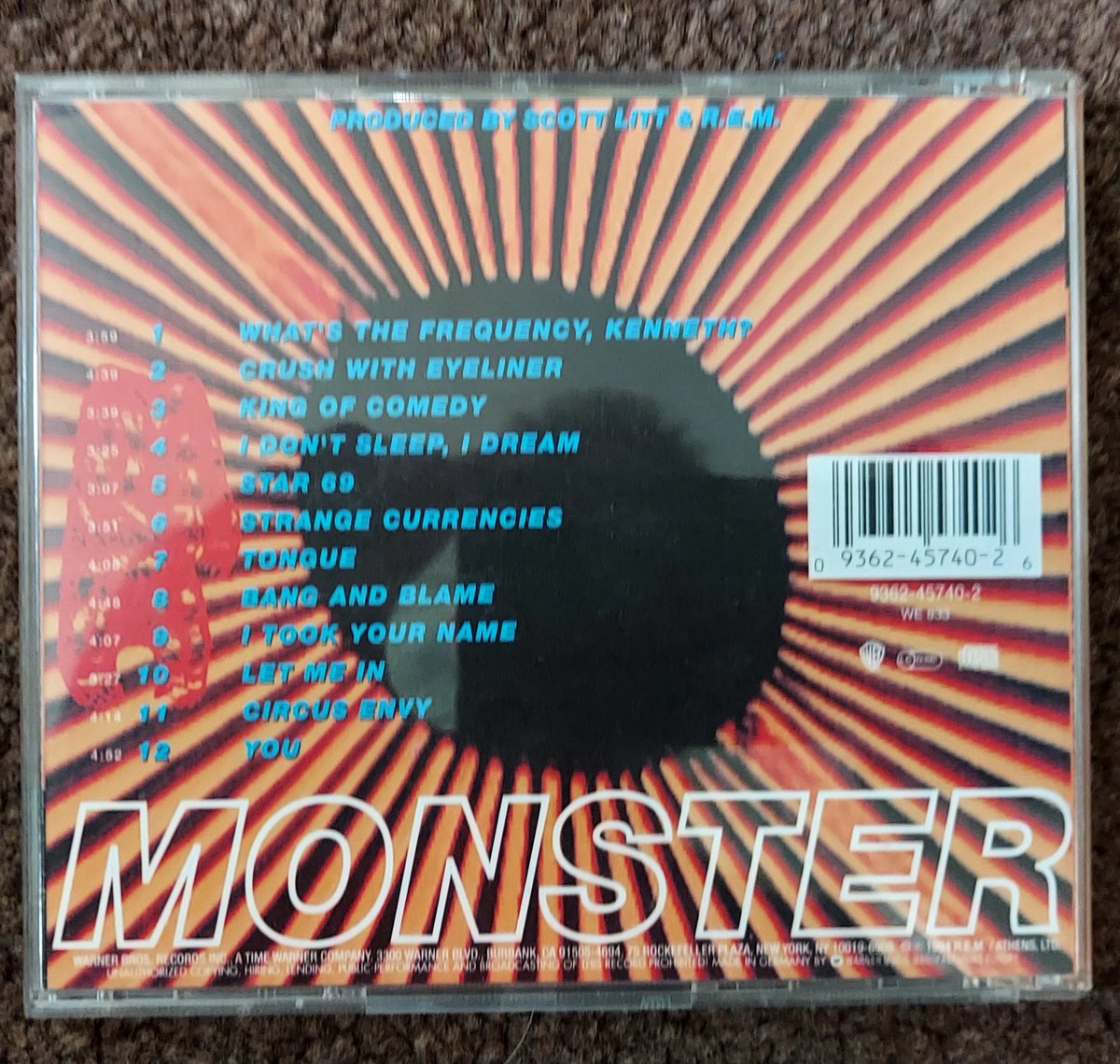 indiedino38's tweet photo. Now spinning: REM - Monster

Released this weekend in 1994. One of my all-time favourite albums, the excitement I got from hearing those first chords of 'Kenneth' never diminished over the rest of the album, or the 32 years since I bought the CD in these pics.

#REM #Monster https://t.co/SbLr7VWXw0
