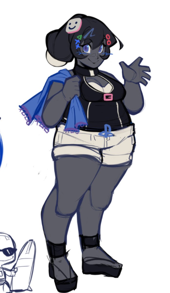 PlutoniumPlutoO's tweet photo. I drew beachy ps3 girl once and never mentioned her again so here’s beachy ps3 girl before October hits https://t.co/1TMXT1iF1C
