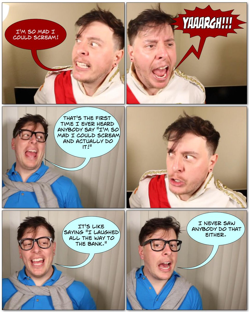 manbemel's tweet photo. So Mad I Could Scream. From an incorrect quote.
#thomassanders #sanderssides #sanderssidesincorrectquote #sanderssidesphotocomic #romansanders #pattonsanders https://t.co/iLpqrBWGtA
