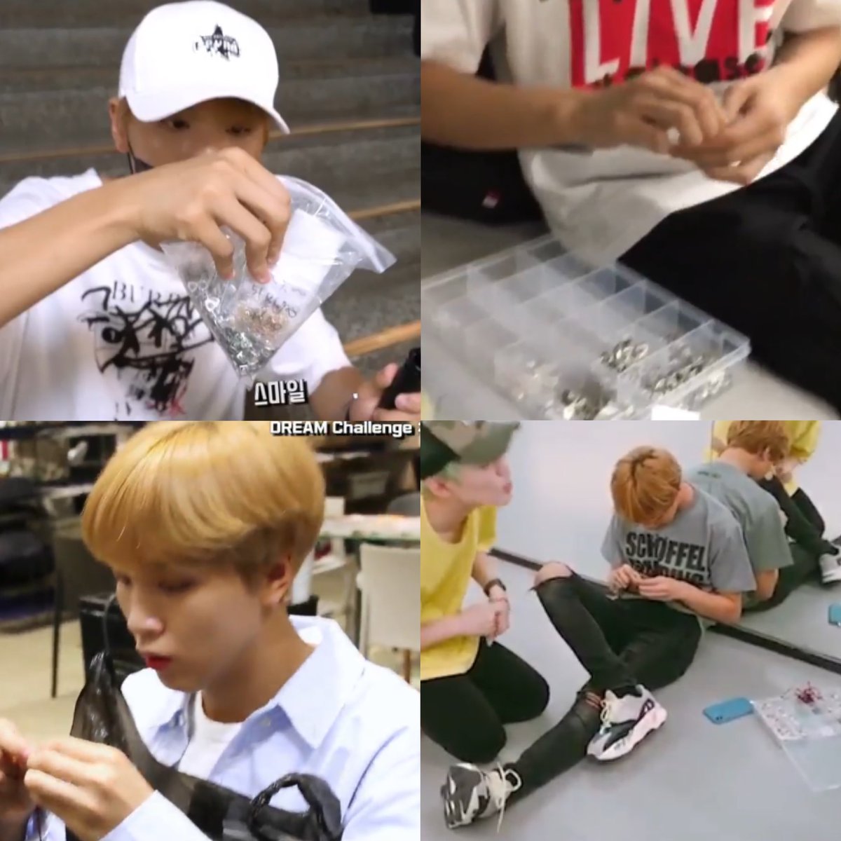 sunhaefs's tweet photo. 8 years ago, during the dream show, sunflower were officially named by haechan 🥹🌻

🐻 i’m wearing it right now~ the bracelet!
🐻 you might not be able to see the design clearly, so let me read it for you.
🐻 it says FS ♥ SF. what could FS be?
💚 fullsun!!
🐻 then what about SF?
💚 sunflower!
🐻 it is sunflower!

SUNFLOWER DAY WITH HAECHAN
#8YearsToFSSForever
#해찬이가_키운_8년차_해바라기