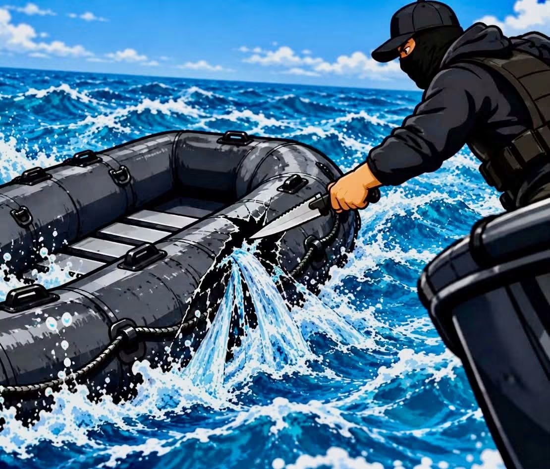 UK_Needs_Reform's tweet photo. 🚨 AN EMPTY MIGRANT DINGHY. NO MIGRANTS ON BOARD. AND THIS IS WHERE IT GETS REALLY WEIRD… 🤔 👀 

The migrants had already been rescued.

The dinghy was empty and adrift in English waters.

A French rescue worker then boarded the empty boat from a rescue vessel so it could be dealt with and taken back towards France.

Then Danny Tommo approached it and allegedly slashed it with a knife.

Now he’s facing a criminal damage charge.

⚠️ And to be absolutely clear, he has pleaded NOT GUILTY.

But here’s what I want answered:

❓ WHO ACTUALLY OWNS THIS DINGHY?

❓ WHO REPORTED THE DAMAGE TO POLICE?

❓ WHERE IS THE INVESTIGATION INTO THE PEOPLE WHO PUT IT INTO THE CHANNEL IN THE FIRST PLACE?

❓ WHO IS BEING CHARGED FOR OPERATING THE PEOPLE-SMUGGLING NETWORK THAT PUTS THESE BOATS INTO THE WATER?

Because apparently damaging an EMPTY RUBBER BOAT is serious enough to trigger a criminal prosecution…

But the people responsible for launching these deathtrap dinghies in the first place seem to disappear into the background.

🤯 HOW DOES THAT MAKE SENSE?

And here’s the part people are going to argue about:

The rescue worker was on the dinghy when it was slashed, which obviously raises a legitimate safety issue. That shouldn’t be ignored.

But once the migrants had been rescued and the dinghy was empty, why isn’t the bigger story the criminal organisation behind the boat?

🇬🇧 We are told constantly that the Government is cracking down on people smugglers.

So where are the arrests?

Where are the prosecutions?

Where are the people actually profiting from these crossings?

Instead, Britain is left arguing about an empty inflatable boat.

👇 AM I MISSING SOMETHING?

Who owns these dinghies?

Which owner reported this particular one?

And what should happen to the people responsible for launching them? 💭