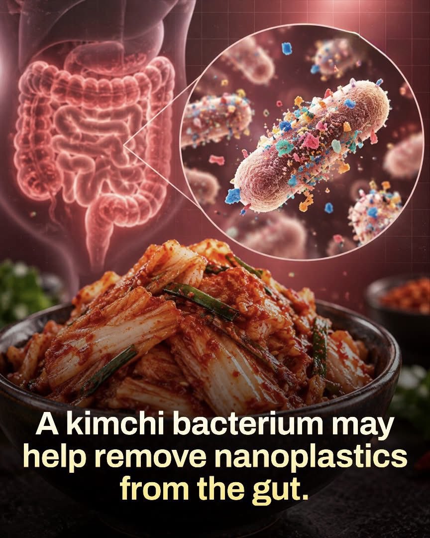 ShiningScience's tweet photo. 🥬 A Kimchi Bacterium May Help Remove Nanoplastics from the Gut

Researchers have found that a bacterium commonly associated with kimchi may help the body remove tiny plastic particles from the digestive system.

The bacterium, Leuconostoc mesenteroides CBA3656, was able to bind to polystyrene nanoplastics under conditions designed to resemble the human gut. Nanoplastics are extremely small plastic particles that can enter the body through food, water and other sources.

Researchers then tested the bacterium in mice. The animals given the probiotic had more than twice the amount of nanoplastics detected in their feces compared with the control group. This suggests that the bacterium may attach to nanoplastics in the digestive tract and help move them out of the body through feces.

The finding is interesting because it points to a possible role for certain beneficial bacteria in reducing the amount of nanoplastic that remains inside the digestive tract. However, the results are still preliminary. The study was conducted in laboratory conditions and mice, so researchers need human studies to determine whether the same effect occurs in people and whether it provides any health benefit.

For now, the research provides another example of how gut microbes may interact with substances that enter our digestive system.

Source: National Research Council of Science & Technology