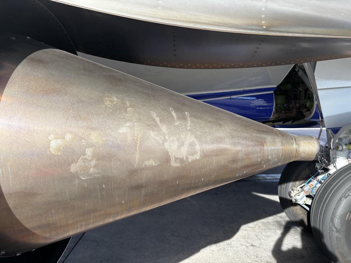 Combat_learjet's tweet photo. A hard lesson was learned by somebody.  FYI, jet engines get hot. https://t.co/n7ja0ER6tJ