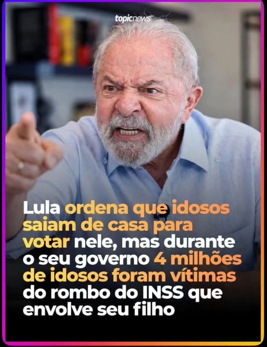 juliovschneider's tweet photo. Idoso inteligente não vota em bandido https://t.co/rEKWYphqxV
