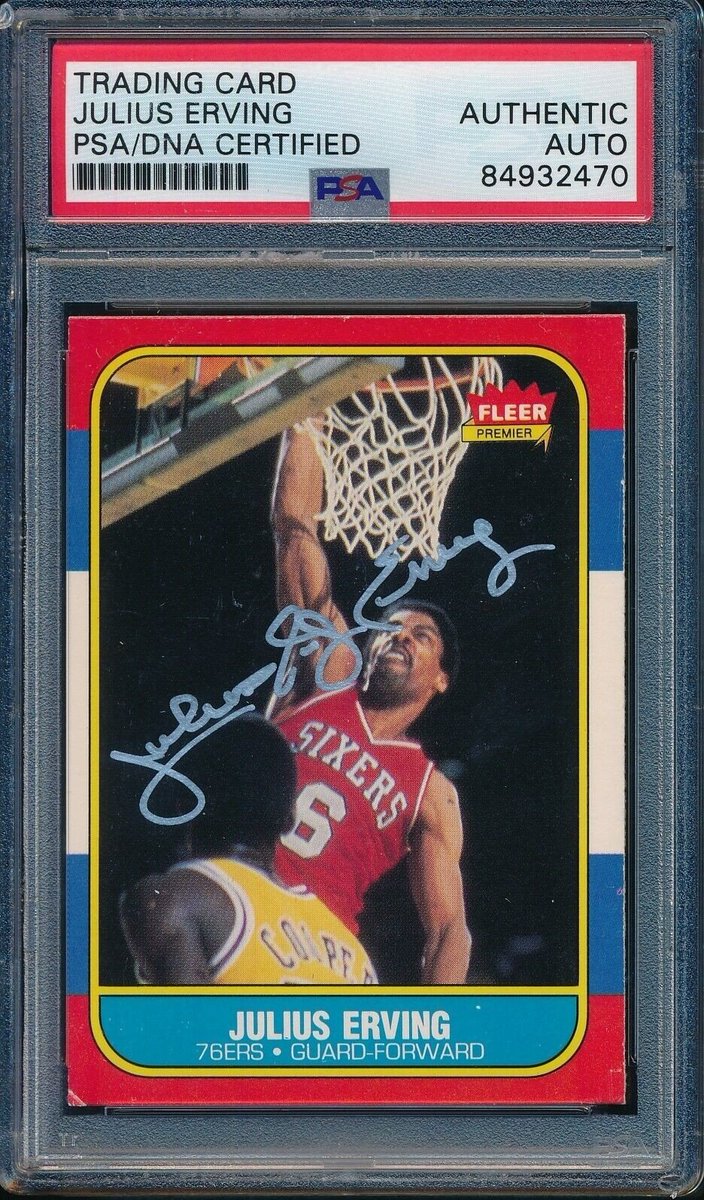 312cards's tweet photo. Dr. J! Julius Erving autographed 1986 Fleer basketball card. https://t.co/xreCbv0QQo