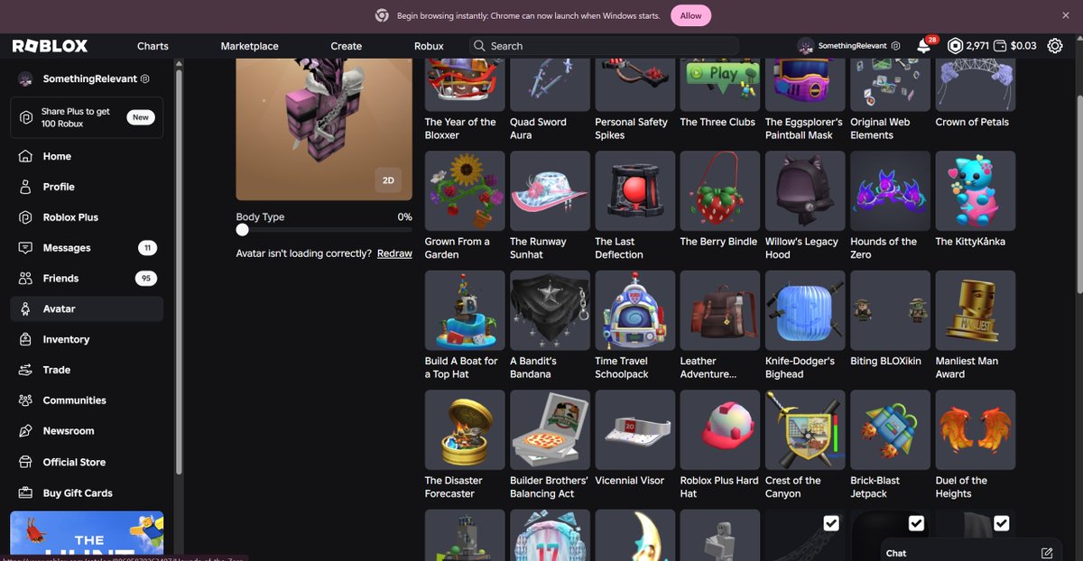 MartiniDieg's tweet photo. @Roblox Love not being able to participate because of a bug thats not my fault that i already reported to support even though i have all the badges necessary and all the items. not the only one btw https://t.co/5sLdQV3XRC