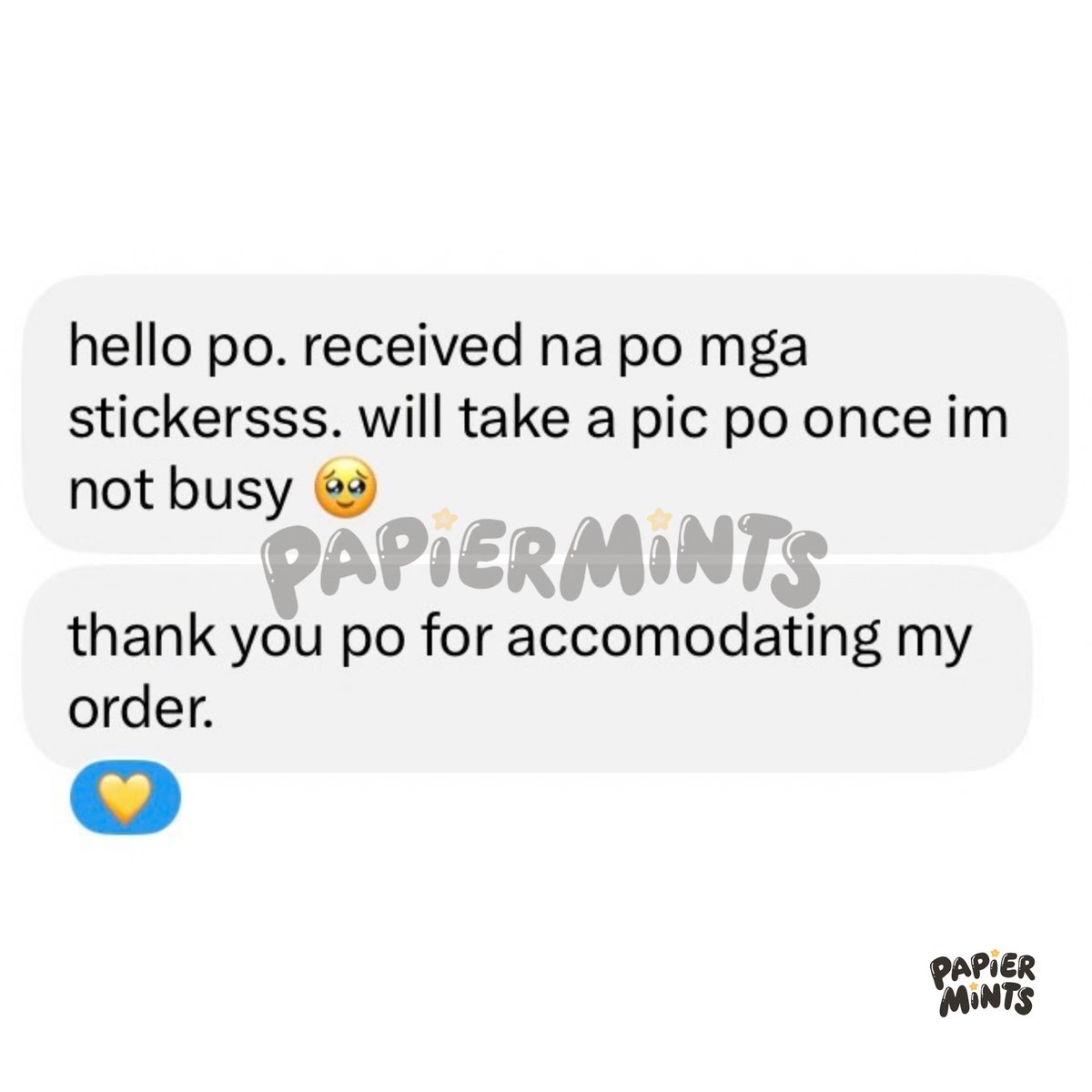 papiermints's tweet photo. #papiermintsfeedback https://t.co/ysSmgcQdNv