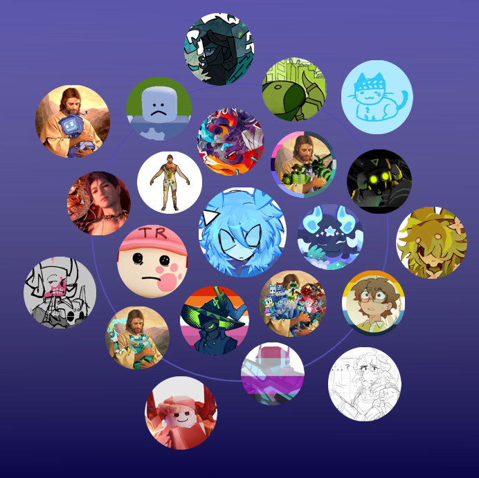 Moth_bl00d's tweet photo. twitter circle thing except I did it myself with my fav oomfs in no particular order because i love all my oomfs ^^ https://t.co/3IUWKNkTH4