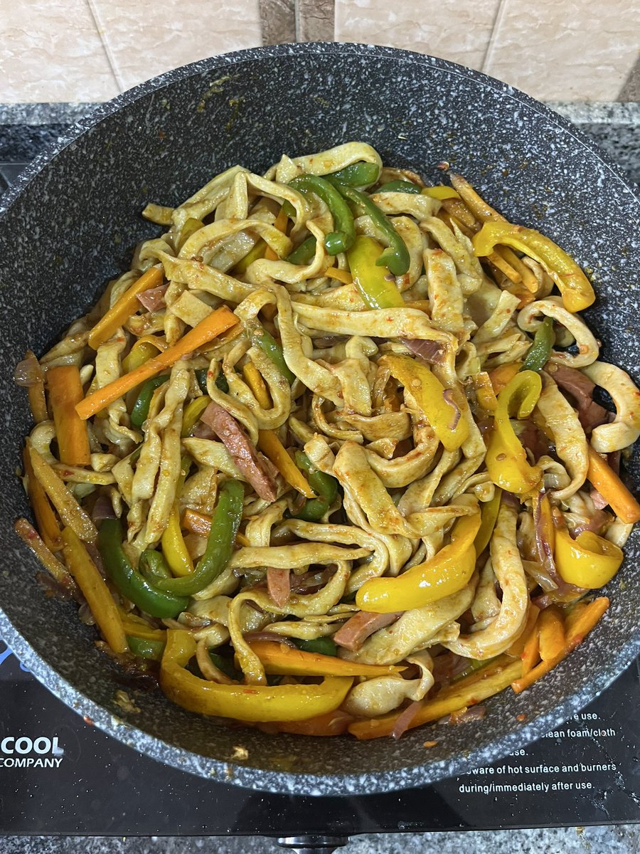 black_boi__'s tweet photo. And done. Don’t let the look fool you, this thing  tastes like ass bro😭
2/10. I don go put spags fire make my veggies no waste. I don die🤣 https://t.co/VY8IrNcEqJ