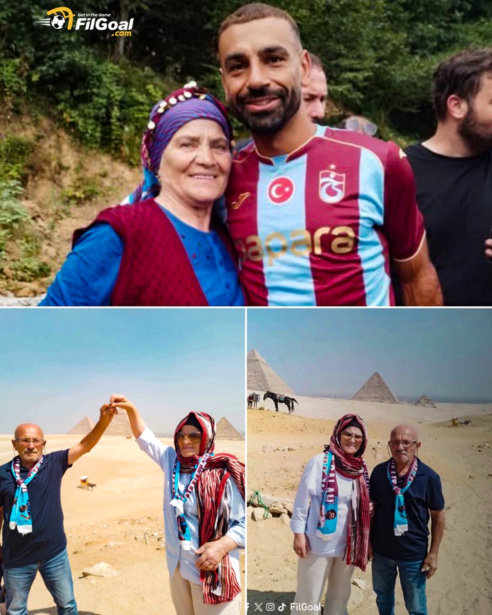 FilGoal's tweet photo. من تركيا إلى قلب مصر 🇪🇬✨

خديجة، صاحبة إعلان محمد صلاح بعد انضمامه إلى طرابزون سبور، تزور الأهرامات مرتديةً شالًا يحمل صورة النجم المصري 🤩🧣 https://t.co/aqgsrFORLa