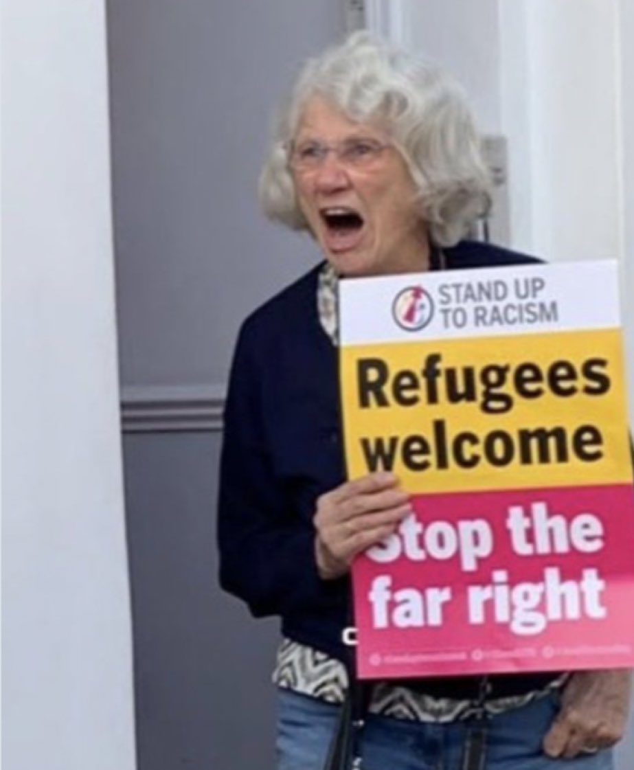 EdwardOakenfull's tweet photo. It will make this old lady very angry if you join Restore Britain. https://t.co/Rq9ZRA1KtL