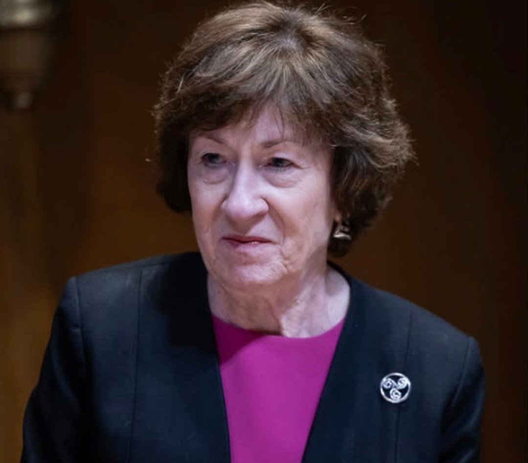 AzPetrich's tweet photo. We DON'T have Roe v Wade because of Susan Collins. 

We DO have Brett Kavanagh because of Susan Collins.

VOTE. HER. OUT!!! https://t.co/9Zb7RFvJZ8