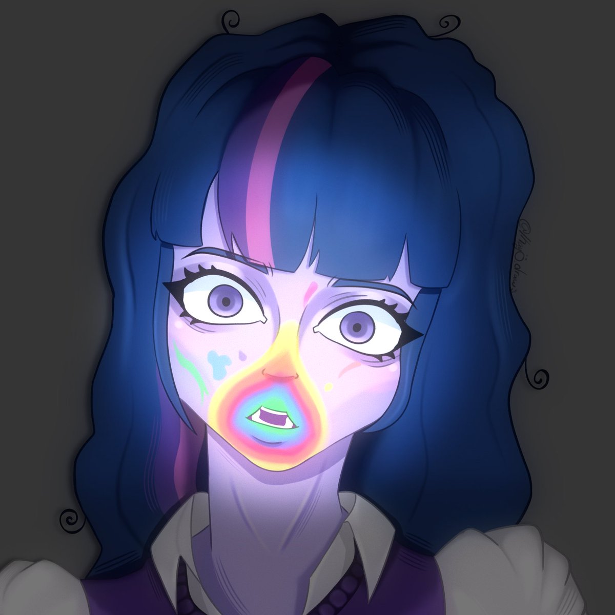 Kayyodraws's tweet photo. Twilight sparkle from the 28 pranks later episode 🫶 I kinda loved how it turned out 

#mlp #twilightsparkle #mlpfanart #fanart #digitalartist #rkgk #smallartist #art #illustration‌‌ #fyp https://t.co/DMzh7QWcZN
