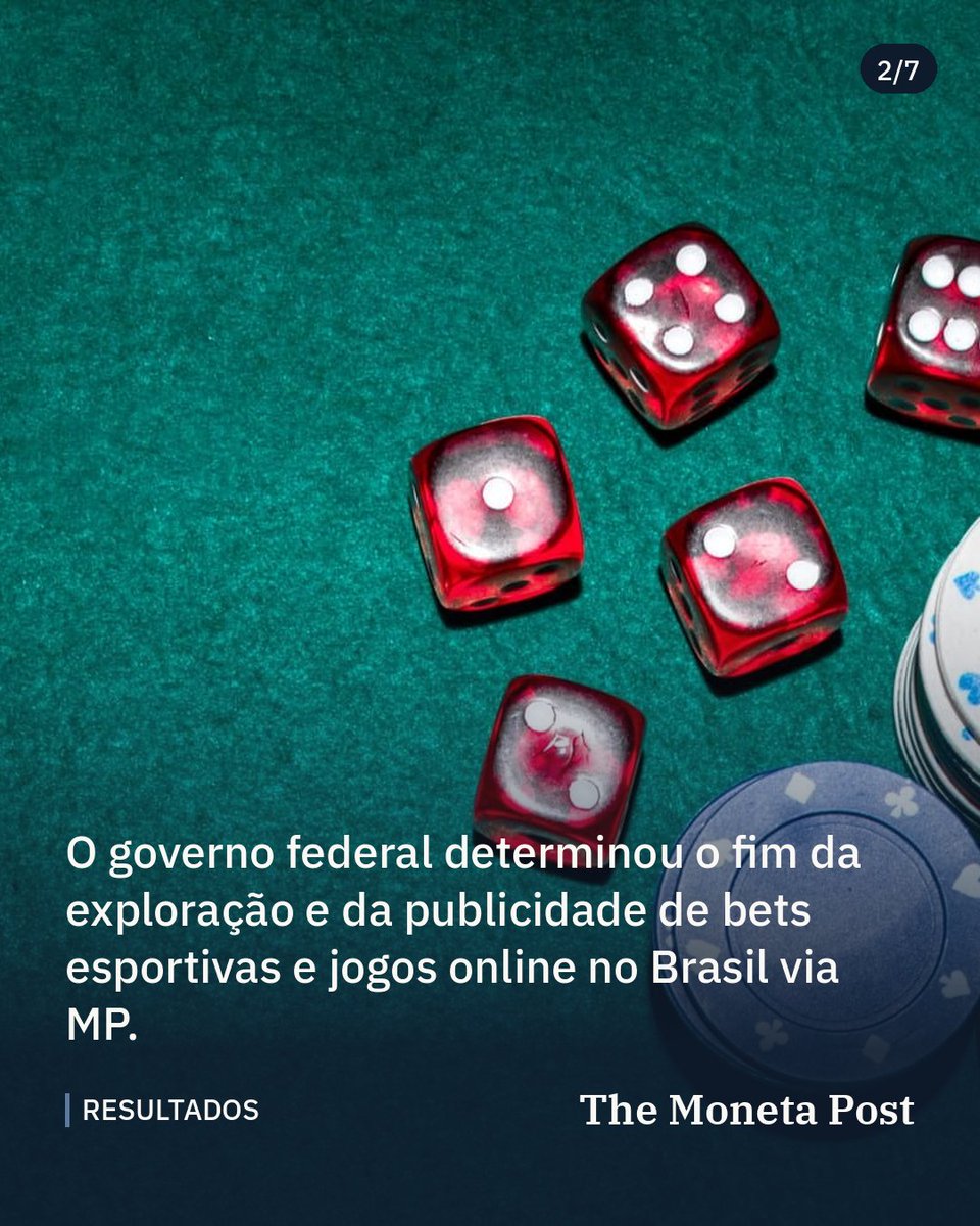 MonetaPostbr's tweet photo. MP proíbe bets e prevê multa de até R$ 2 bilhões

Medida provisória assinada por Lula tem efeito imediato, manda encerrar plataformas e fixa calendário para saque e devolução de saldos.

#loterias #sorteio #bets https://t.co/xSOkXu6GqA