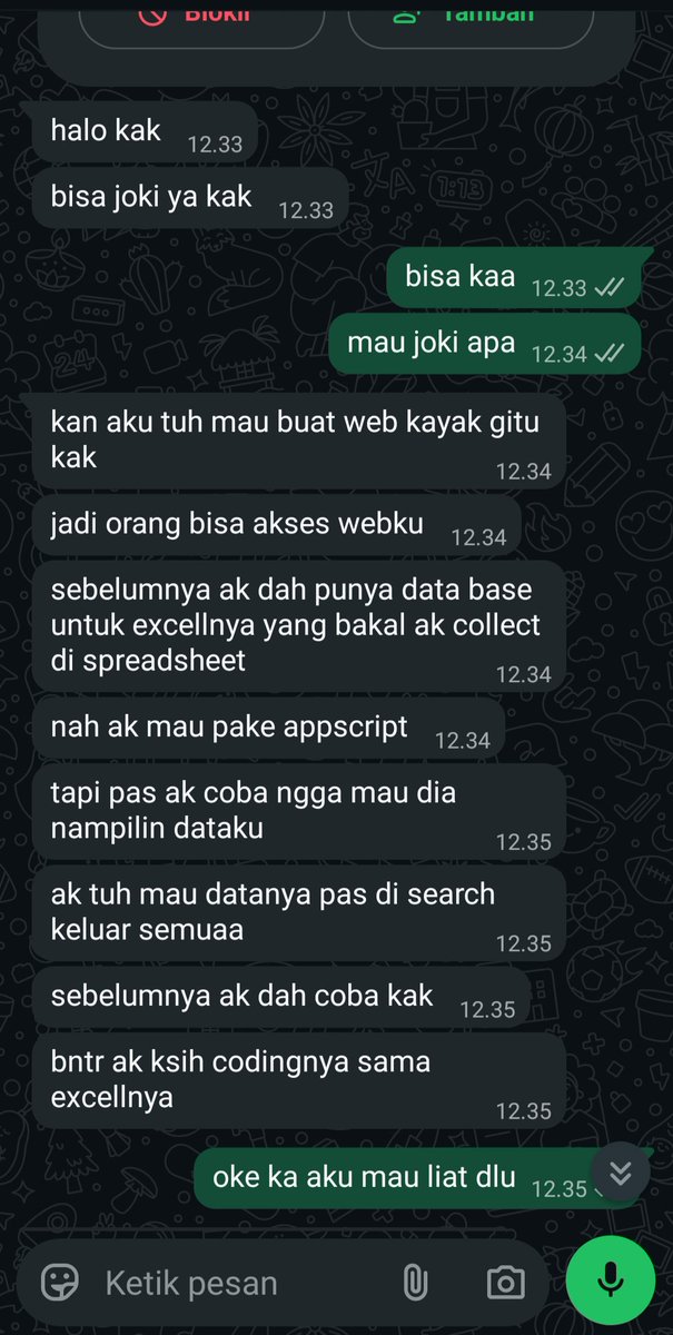 HakinyaLuffy's tweet photo. testi joki app script https://t.co/wJVnTSiETp