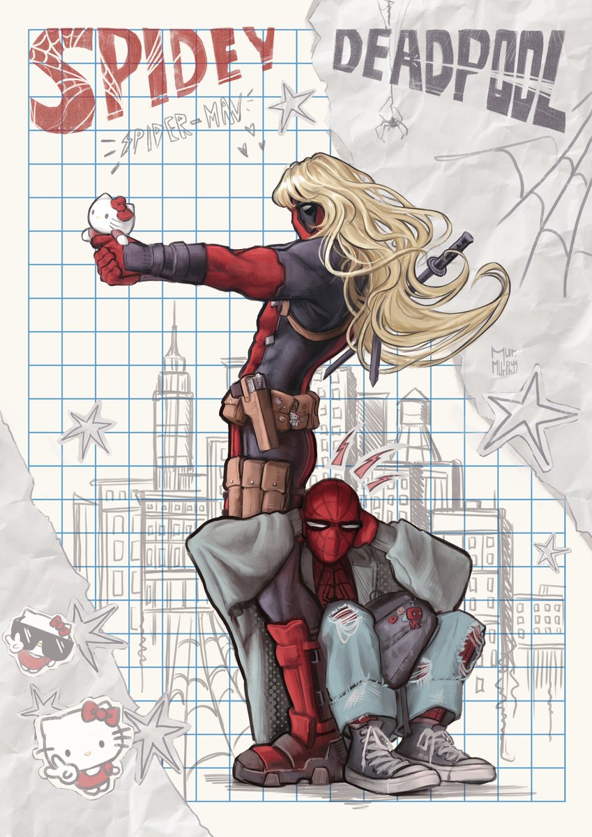 MurMurphyy's tweet photo. #spideypool #spiderman #deadpool #fanartㅤㅤㅤㅤ https://t.co/2dCV0kY0Vq