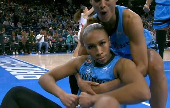 ChiStateOfMind_'s tweet photo. Congrats to ́Sydney Taylor on earning AP All-Rookie Team honors. 

#Skytown https://t.co/mUbAItBDMY