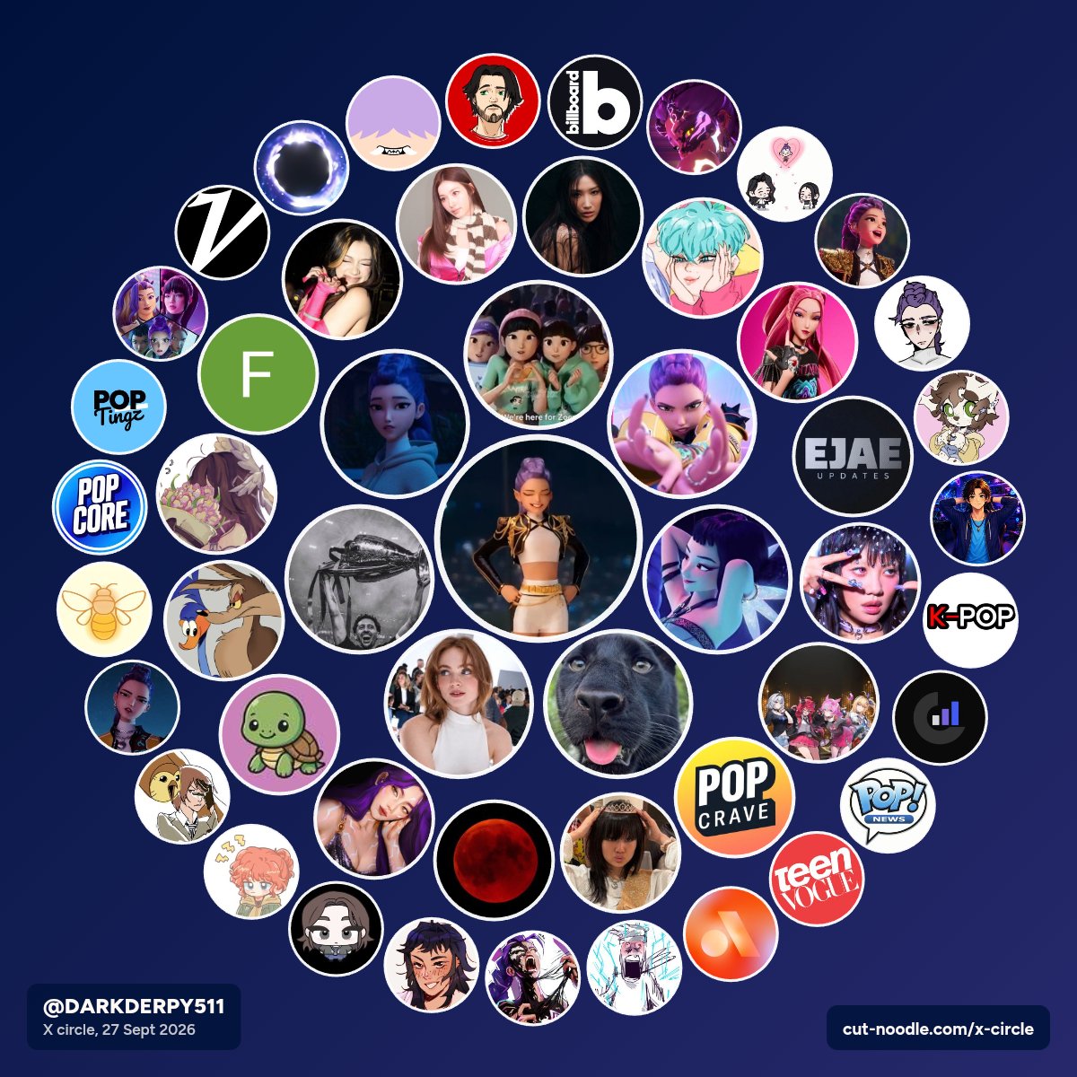 DARKDERPY511's tweet photo. No way I actually found out that my circle is packed with fellow K-Pop Demon Hunters fans. What are the odds?! 🤯✨ https://t.co/FrAQaiuXMk