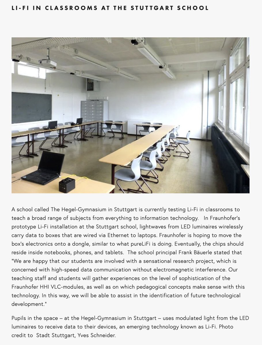 CorinneNokel's tweet photo. Students as lab-rats

#LiFi 

Harald Haas and his experiments 

https://t.co/swdUVcsuRm https://t.co/UpL2uzrrpe