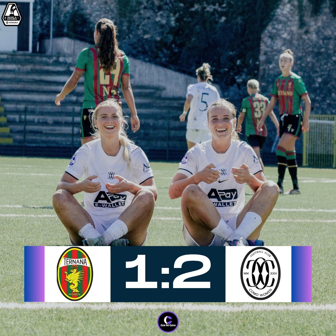 ClubDelCalcio's tweet photo. #InterWomen vince contro la  #Fiorentinawomen per  2-0 .Il #ComoWomen  vincendo contro la  #Ternanawomen per 2-1. #sassuolowomen - #Romawomen 1-3: Piemonte e Giugliano firmano il successo delle giallorosse

#serieawomenathora
#serieawomen #figcfemminile https://t.co/41mRadbXJq