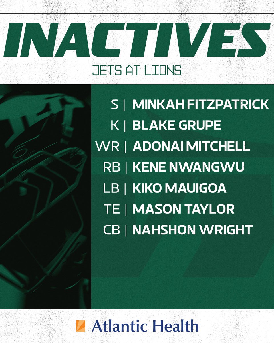 nyjets's tweet photo. Joseph Ossai and D'Angelo Ponds are set to make their Jets debut
