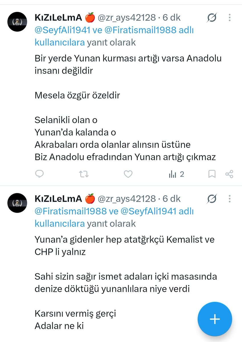 SeyfAli1941's tweet photo. Devlet büyüklerine hakaret eden bu @zr_ays42128 neyidü belirsizi @SiberayEGM @TC_icisleri ile parti başkanınıza hakaret  edeni @yenipartiyiz @ozgurozeliletsm @yenipartiyiz06 @herkesicinCHP iletiyorum.
Hesap adı:  @zr_ays42128 https://t.co/PDY7aABnI8