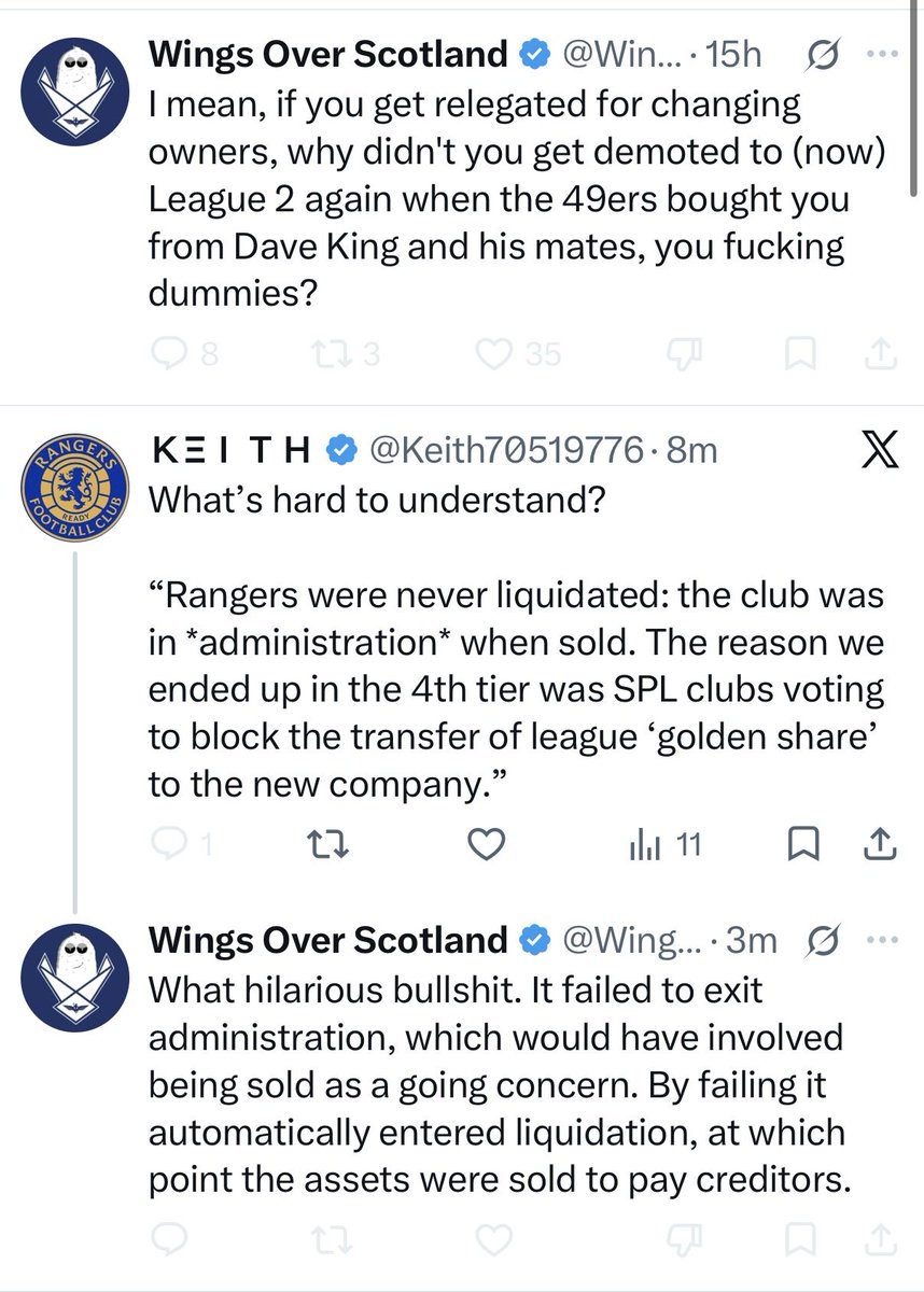 Keith70519776's tweet photo. See when folk block you to prevent you replying - they are just shitebags https://t.co/pv3NnpM6FA