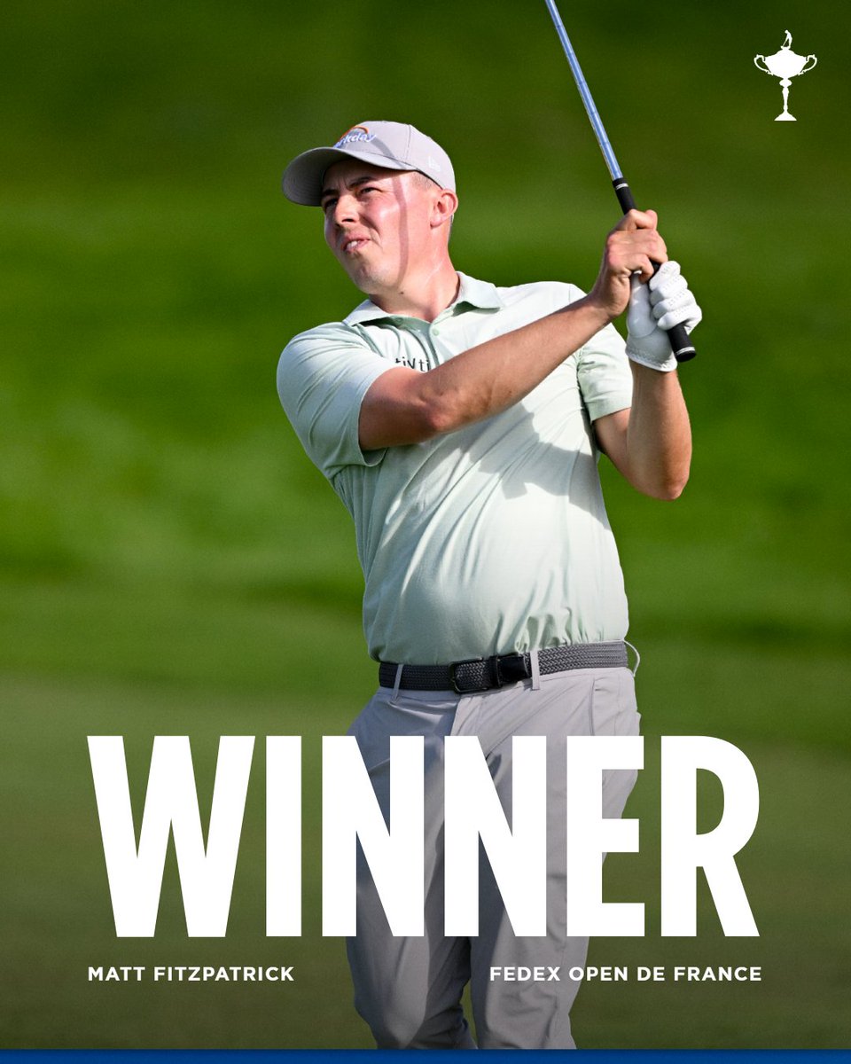 RyderCupEurope's tweet photo. Make that FOUR wins in 2026 for @MattFitz94 🏆🏆🏆🏆 https://t.co/8dANRR6pbr