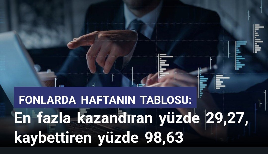 fondikator's tweet photo. Fonlarda haftanın tablosu

Yatırım ve BES fonlarında haftanın en çok yükselen ve gerileyen fonları belli olurken, yatırım fonlarında haftanın en fazla kazandıran fonu yüzde 29,27 yükseldi, en fazla kaybettiren fon ise yüzde 98,63 değer kaybetti.

Bu hafta en fazla kazandıran yatırım fonu, yüzde 29,27 yükselişle Ünlü Portföy UFT Hisse Senedi Serbest Özel Fon (Hisse Senedi Yoğun Fon) oldu.
Bu hafta en fazla kaybettiren yatırım fonu, yüzde 98,63 düşüşle Deniz Portföy Üçüncü Hisse Senedi Serbest (TL) Fon (Hisse Senedi Yoğun Fon) oldu.  

#unlu #deniz #portföy #hesap #yatırım