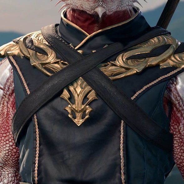 lumalangoy_'s tweet photo. Gortash and Durge having gold and black motifs and Gorts having dragon pieces on his collar... WHICH COULD MEAN NOTHING https://t.co/vHmPgTx99K