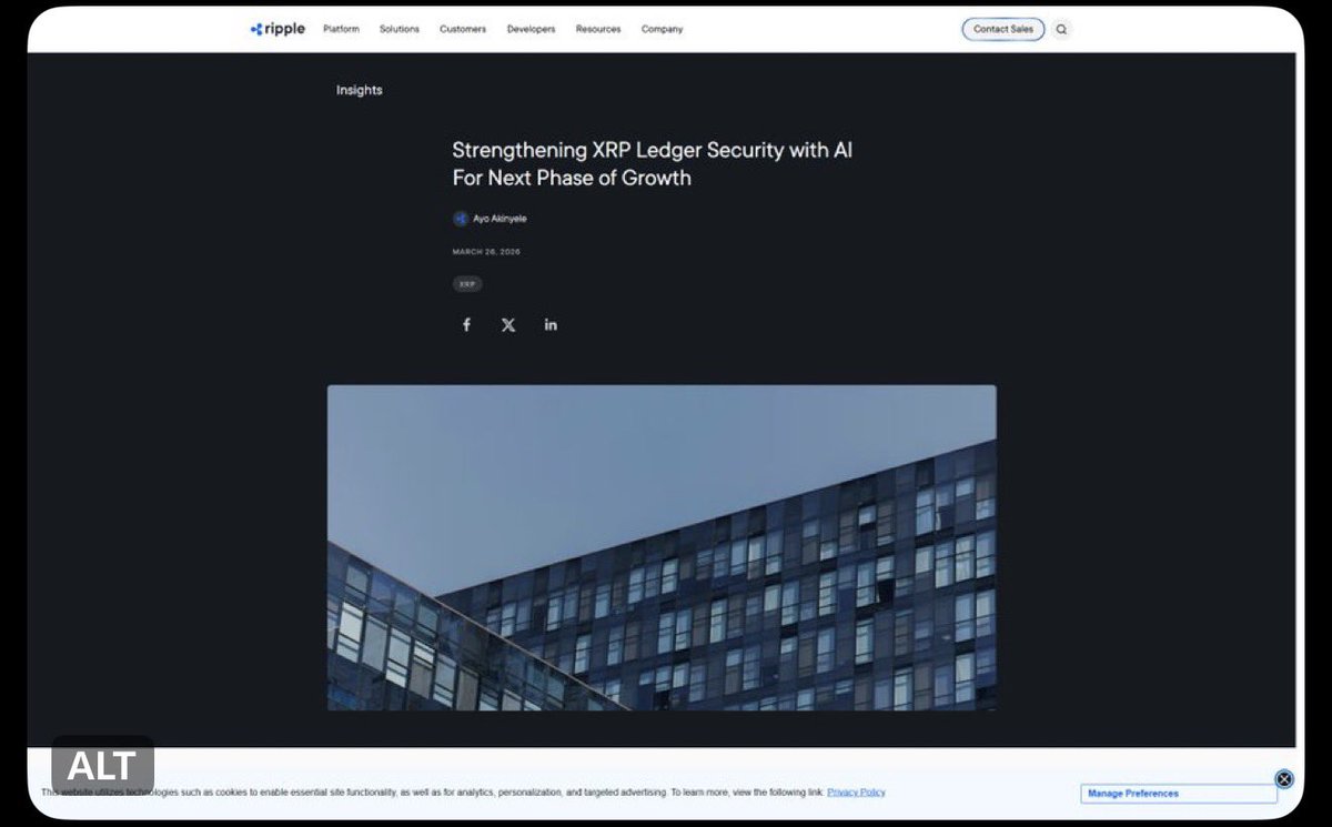 callbeyondbroke's tweet photo. XRPL security work now includes AI-driven red team testing for vulnerability discovery on the ledger. Automated adversarial testing alongside traditional audits is how a protocol handling institutional money keeps its security bar current. https://t.co/r86cVEWebv