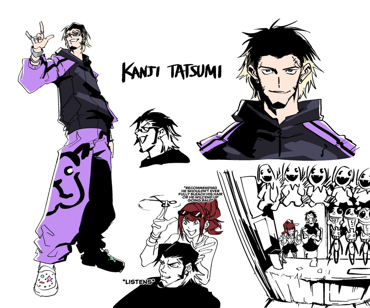 b0_nesaw's tweet photo. what i imagine kanji's doing nowadays https://t.co/EzejJLrGF5