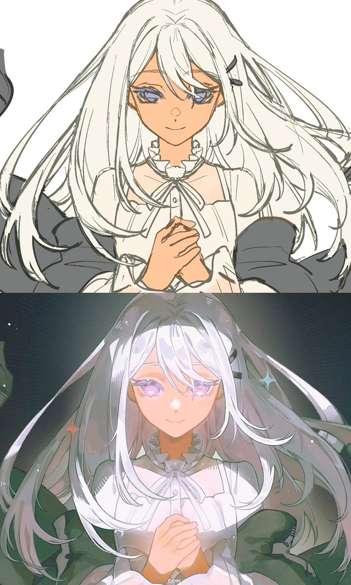 artistsbase's tweet photo. base color vs rendering art! by sender 🥳 https://t.co/D7YhR9brJN