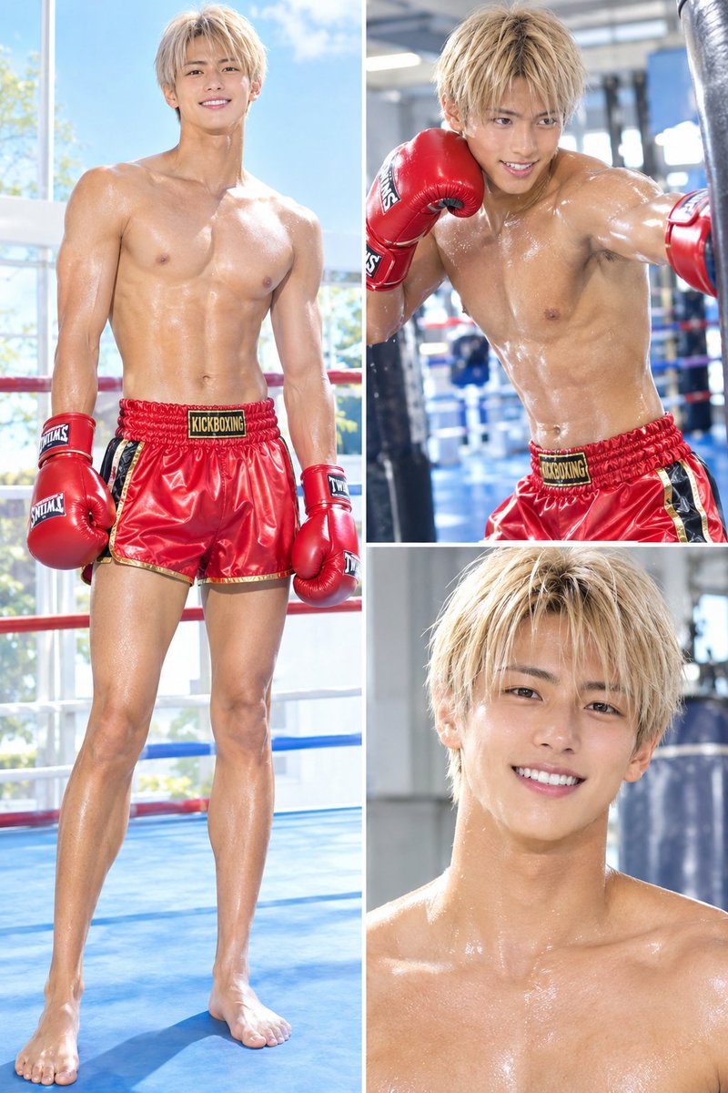 U1AIBoyz's tweet photo. 健全爽やかイケメンシリーズ

ちょっとヤンチャな雰囲気のイケメンボクサーくん☺️

#AIイケメン https://t.co/CDUXUZfRJk