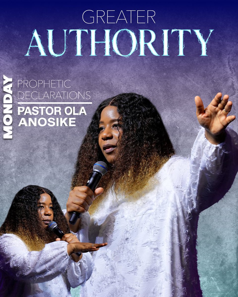 PstJohnAnosike's tweet photo. MONDAY | PROPHETIC | DECLARATIONS
Into your Monday, I declare, GREATER AUTHORITY!
I bless your lives!

You will go forward ever backward never!
Mighty army of Yeshua, you shall be endowed with great power from on high!
Great power in the realms!
Great authority in the spirit to break grounds!
To take over territories!
To conquer in your lives!
Even in your week in the name of Yeshua the Christ!
Be blessed in season and out of season!
Be blessed in these end times!
Be blessed in your future! Be blessed in your now in the name of our Lord Jesus the Christ!
Even your past is blessed for your sake!
Therefore, anything from your past that may have affected your present or could have affected your future, because of the blessing upon it, it turns around to become a stepping stone!
Making you a greater person in the now and even greater in the future in Jesus' Mighty name! You will never be held back by the past!
Every trial, every struggle, everything that you went through shall make you a better person each and every day for Yeshua!