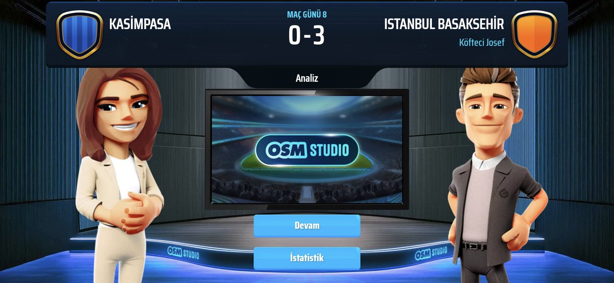 OSMBasaksehir's tweet photo. BAŞAKŞEHİRİMİZ KASIMPAŞA DEPLASMANINDA 3GOLLE YENİYOR🧡💙 https://t.co/c2dSTL8gQU
