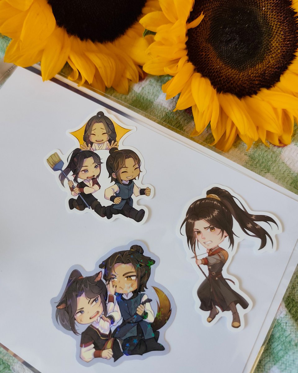 fengxinzine's tweet photo. You can never have enough cute stickers! 🌞 Grab a bargain in the leftover sales, there's various bundles and individual merch items to choose from, including these nanyao and Xianle trio stickers: https://t.co/NFxcWb0BvA #tgcf #fengxin https://t.co/mpxLwJnOdS