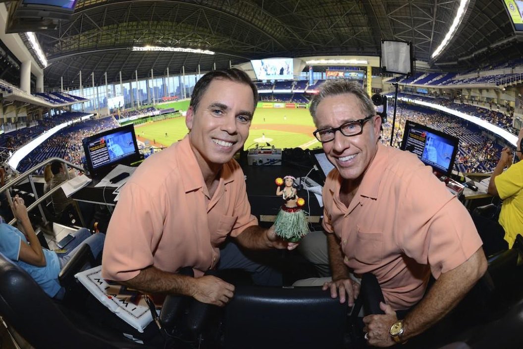 RichWaltz's tweet photo. Final call for my partner and dear friend @THUT14. Love you, miss calling games with you, and so in awe of your run with @Marlins So bummed I can’t be there, but I’m hopeful the fans and team send you out in style. https://t.co/bKtYuIp949