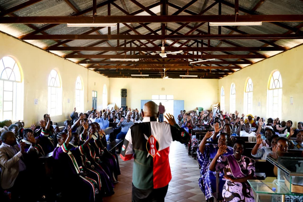 OleItumbi's tweet photo. Church at Kanjuu was great today.

The sermon on Destiny Connectors was timely, powerful and rich in exposition

Beyond the sermon, we agreed that The Kirinyaga We Want must now move from conversation to clear, measurable milestones.

 The church graciously offered its grounds for activities that will advance this mission. I am truly grateful.

We also agreed to work together in the fight against illicit and counterfeit alcohol. 

The congregation was firm and determined that our children and schools must be protected. We agreed that we will not accept bars operating within 30 metres of schools.

What stood out for me was the determination of this congregation.

 A people ready to pray, participate and take responsibility for the future of their community.

The Kirinyaga We Want.