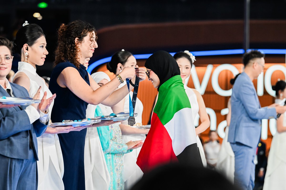 WorldSkills's tweet photo. Congratulations to the best of each competing team at #WorldSkillsShanghai2026! Best of Nation is given to the Competitor whose performance best reflects excellence. These medals were presented by the #WorldSkills Champions Trust at the Closing Ceremony. 🎉 https://t.co/U1Q4a9AdXT