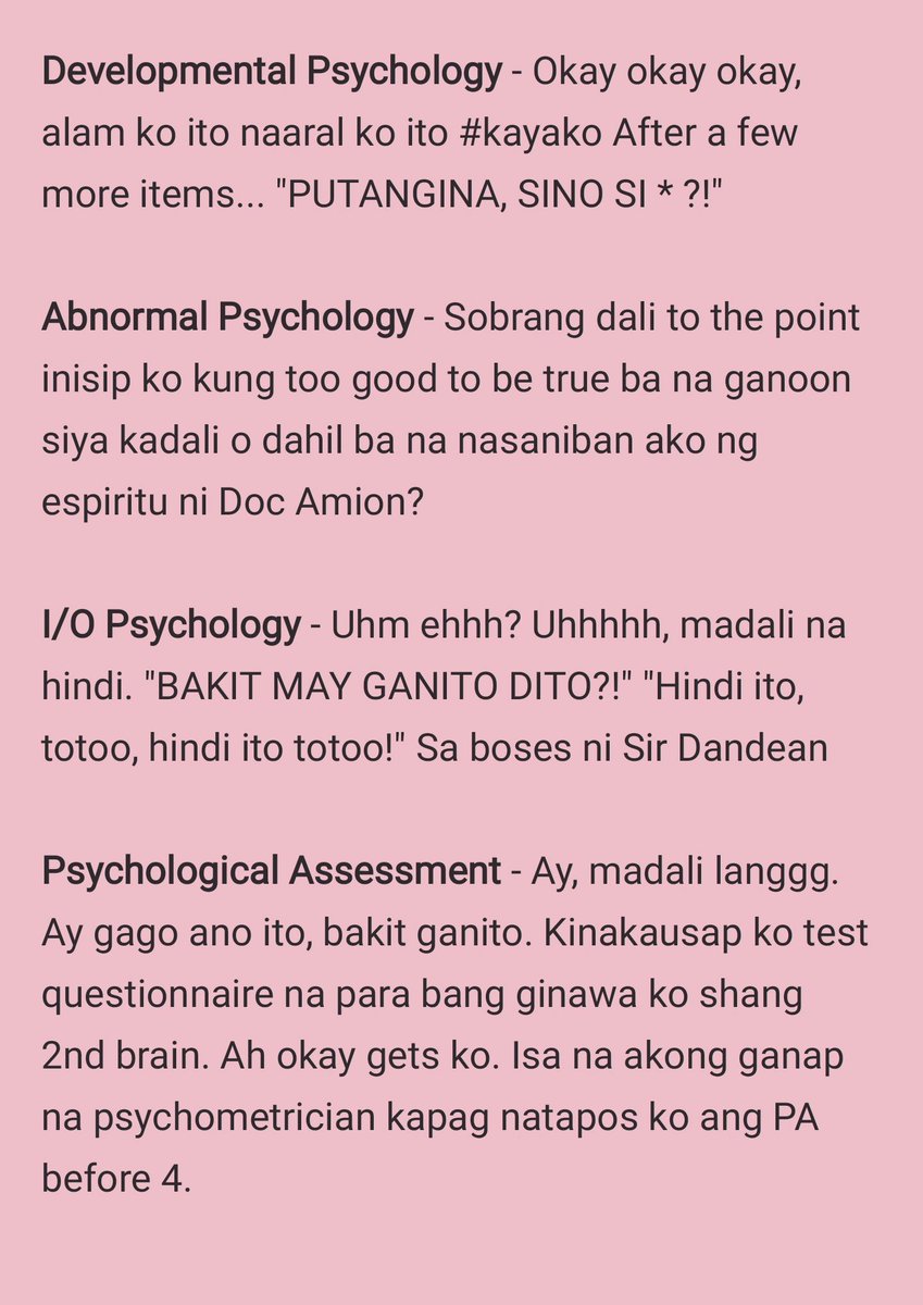 soIariearchive's tweet photo. Thoughts after ng 2nd Day of BE and Rating Reveal 💌🎐

Naging outlier si Dev Psy, pero most reviewed subj ko 'yan TT Panay sabi pa ako na mahihirapan ako sa lahat but never sa DP and AP, pero wala—'di yata kami bati ni DP that day.

I-mamaster ulit kita, wait ka riyan. https://t.co/XozeTaeDWe