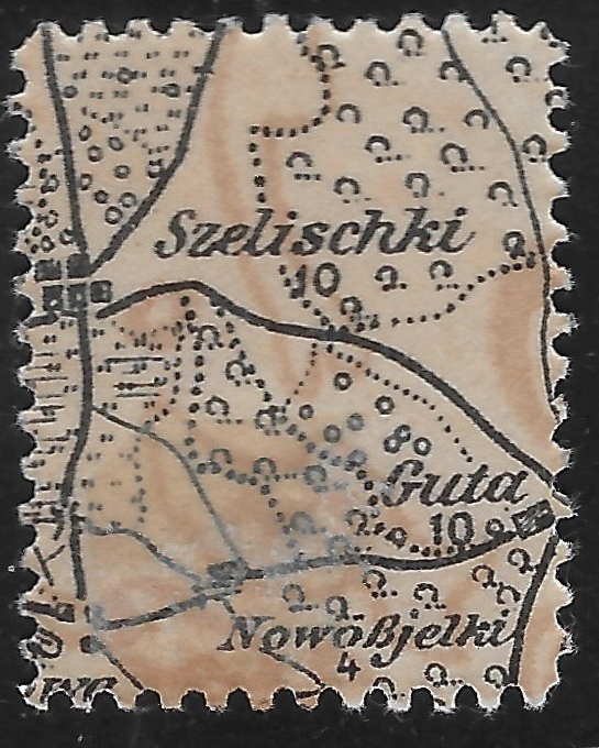 _Goblin's tweet photo. Not train related but an interesting addition to my collections. Issued Latvia on December 18 1918. Due to paper shortages after WW1 it was printed on the back of printed on the back of leftover German military maps. https://t.co/rEtqGeI2EV #philately #stamps #stampcollecting https://t.co/JdBDANn9mJ
